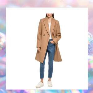 DKNY camel coat size M or XS